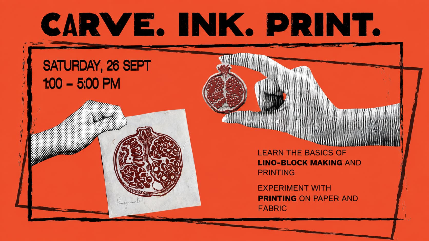 Carve. Ink. Print. with Jyotsna